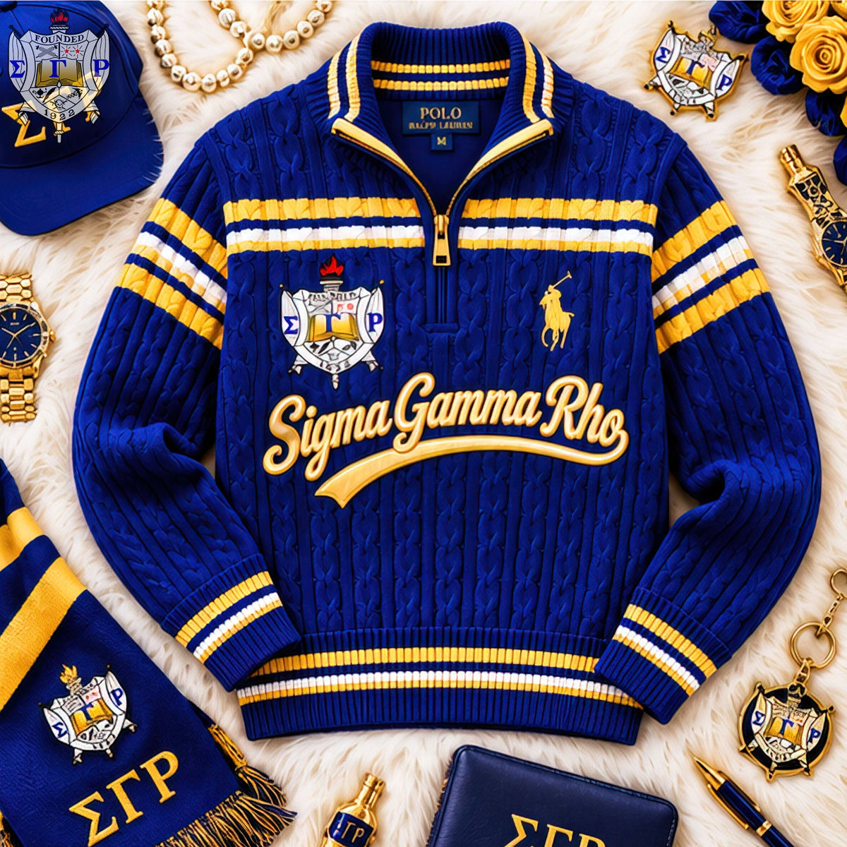 Premium Cable-Knit Quarter-Zip Sweater HANNN TND SGR 3010266