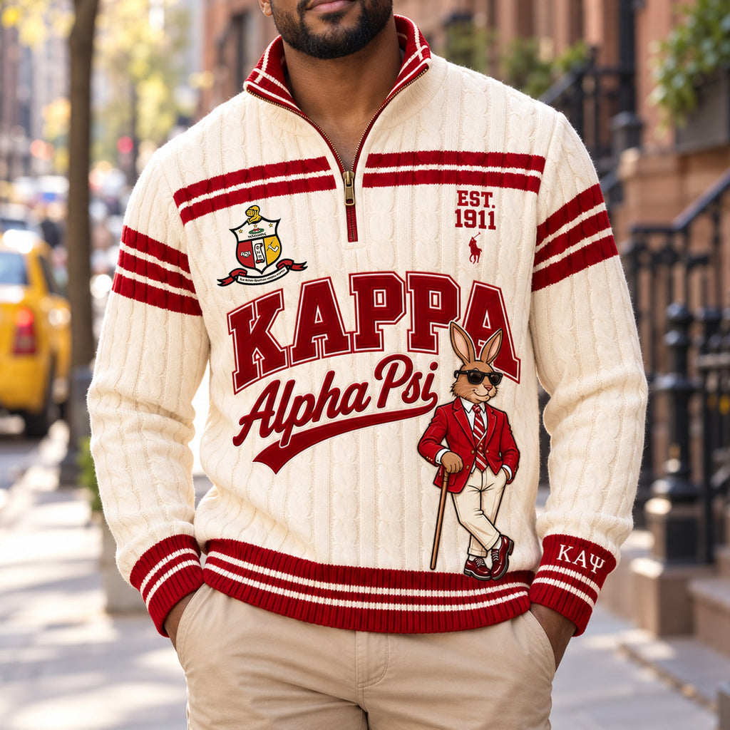 Premium Cable-Knit Quarter-Zip Sweater TULT NTH KAP 3010265