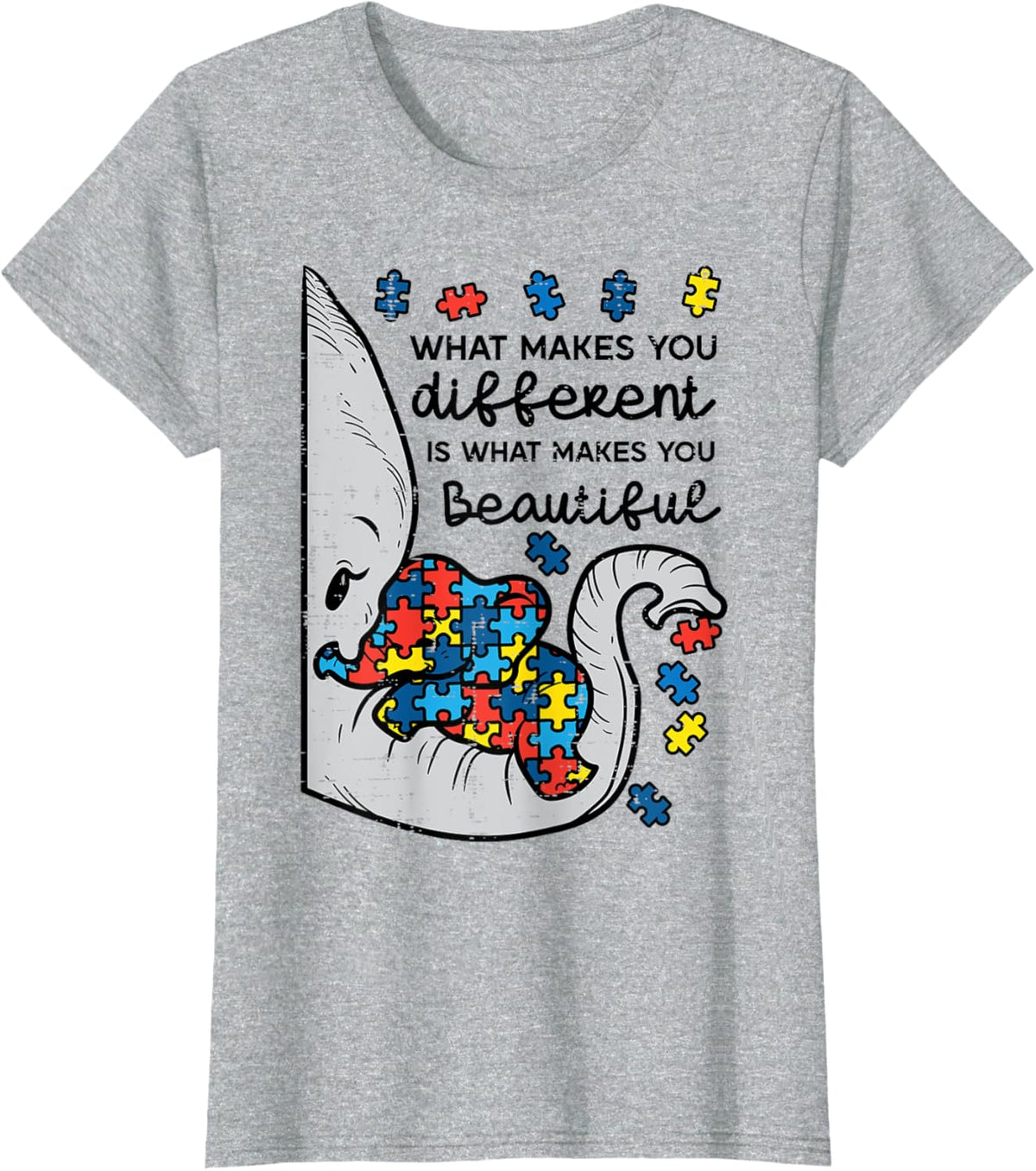 What Makes You Different Beautiful Elephant Autism Awareness
