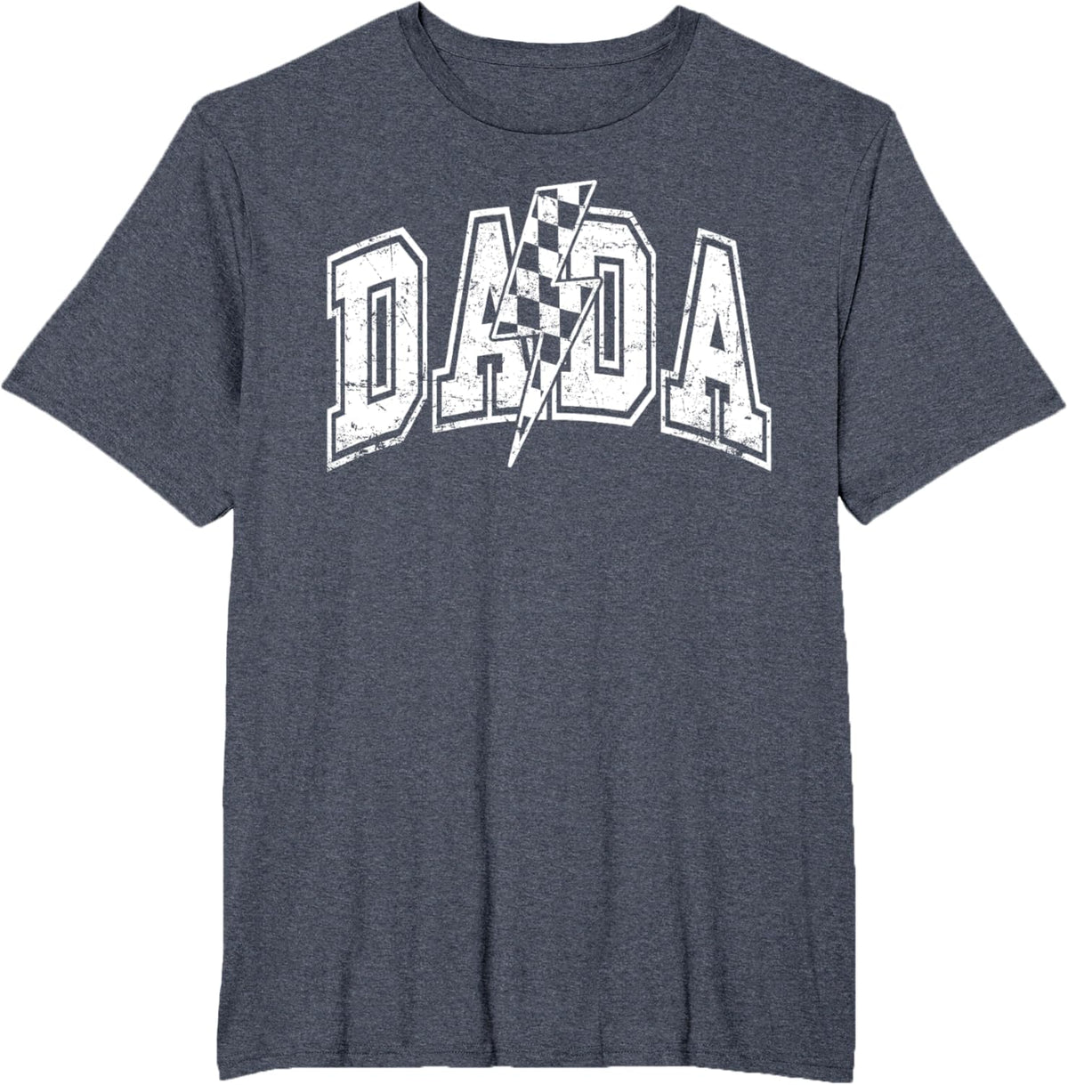 Dada Lightning Bolt Checkered Varsity Dad Men Father's Day